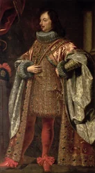 Vincenzo II Gonzaga, härskare över Mantua från 1587-1612, klädd i en kappa av Redemeerorden